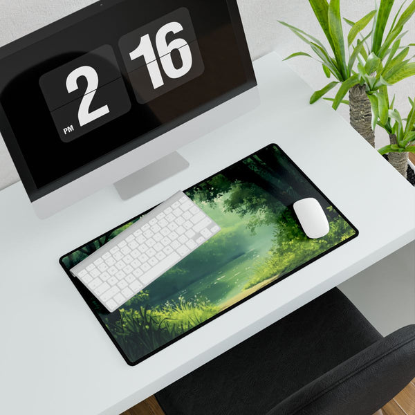 A Calm Serene Scene of Nature Inviting Relaxation P — XXL Gaming Desk Mat — Gaming & Workspace Desk Setup View