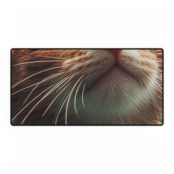 A Cat Swiming in Clear Sea Water — XXL Gaming Desk Mat — Full Top-Down Artwork View