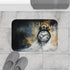 Surreal Melting Clock & Fleeting Time (Edition III) — 61×43 Memory Foam Bath Mat — Modern Bathroom Floor Lifestyle View