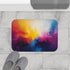 Vibrant Abstract Expression of Joy (Edition III) — 61×43 Memory Foam Bath Mat — Modern Bathroom Floor Lifestyle View
