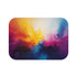 Vibrant Abstract Expression of Joy (Edition III) — 61×43 Memory Foam Bath Mat — Top-Down Velvet Microfibre Artwork View