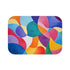 Vibrant Abstract Expression of Joy (Edition XI) — 61×43 Memory Foam Bath Mat — Top-Down Velvet Microfibre Artwork View