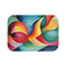 Vibrant Abstract Expression of Joy (Edition XIII) — 61×43 Memory Foam Bath Mat — Top-Down Velvet Microfibre Artwork View