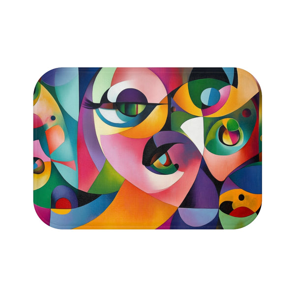 A Colorful Abstract Representation of Positive Emot (Edition XIV) — Memory Foam Bath Mat — Top-Down Memory Foam Bath Mat View