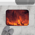 Dramatic Wildfire & Forest Wildlife (Edition V) — 61×43 Memory Foam Bath Mat — Modern Bathroom Floor Lifestyle View