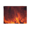 Dramatic Wildfire & Forest Wildlife (Edition V) — 50×60 Plush Throw Blanket — Full Spread Plush Fleece Artwork View