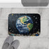 Surreal Weeping Earth Ecological Art (Edition II) — 61×43 Memory Foam Bath Mat — Modern Bathroom Floor Lifestyle View