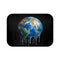 Surreal Weeping Earth Ecological Art — 61×43 Memory Foam Bath Mat — Top-Down Velvet Microfibre Artwork View