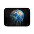 Surreal Weeping Earth Ecological Art — 61×43 Memory Foam Bath Mat — Top-Down Velvet Microfibre Artwork View