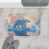 Arctic Polar Bear on Glacial Ice Floe (Edition IX) — 61×43 Memory Foam Bath Mat — Modern Bathroom Floor Lifestyle View