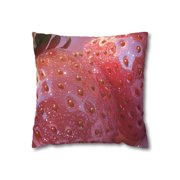 A Retro Vintage Art Print Featuring 2 Glittering — 40×40 Cushion Cover — Front 40×40 cm Square Cushion View
