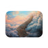 Surreal Staircase Ascending to Clouds (Edition II) — 61×43 Memory Foam Bath Mat — Top-Down Velvet Microfibre Artwork View