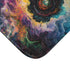 Dynamic Swirling Prismatic Color Vortex — 61×43 Memory Foam Bath Mat — Cushioned Memory Foam & Microfibre Close-Up