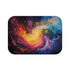 Dynamic Swirling Prismatic Color Vortex (Edition III) — 61×43 Memory Foam Bath Mat — Top-Down Velvet Microfibre Artwork View