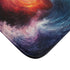 Dynamic Swirling Prismatic Color Vortex — 61×43 Memory Foam Bath Mat — Cushioned Memory Foam & Microfibre Close-Up