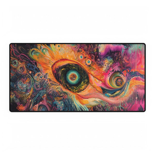 A Swirling Vortex of Colors Representing the Chaos (Edition VI) — XXL Gaming Desk Mat — Full Top-Down Artwork View