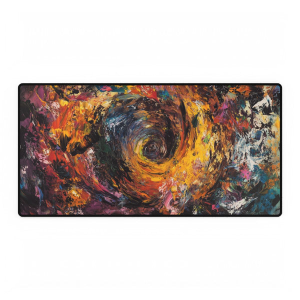 A Swirling Vortex of Colors Representing the Chaos — XXL Gaming Desk Mat — Full Top-Down Artwork View