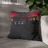 Abandoned Arcade Glowing in the Dark — Double-Sided Cushion Cover — Sofa & Armchair Living Room Lifestyle View