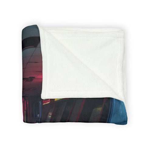 Abandoned Arcade Glowing in the Dark Plush Fleece Throw Blanket