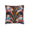 Abstract Art Deco Patterns — Faux Suede Cushion Cover — Front 40×40 cm Square Cushion View