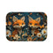 Adorable Baby Foxes Surrounded by a Magical Forest With — 61×43 Memory Foam Bath Mat — Top-Down Velvet Microfibre Artwork Vie