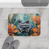 Cute African Dwarf Frog Watercolor (Edition IV) — 61×43 Memory Foam Bath Mat — Modern Bathroom Floor Lifestyle View