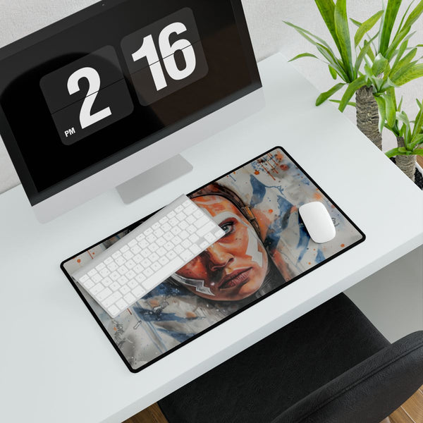 Ahsoka Tano Star Wars — XXL Gaming Desk Mat — Gaming & Workspace Desk Setup View