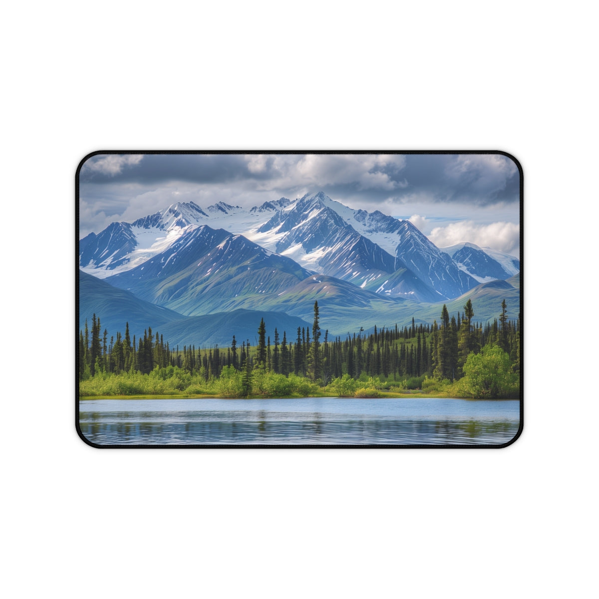 Alaska Lakes Mountain Desk Mat