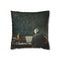 Albert Einstein at Physics Chalkboard — Double-Sided Cushion Cover — Front Double-Sided Cushion View