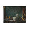 Albert Einstein at Physics Chalkboard — Plush Fleece Throw Blanket — Full Spread Plush Fleece Artwork View