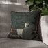 Albert Einstein at Chalkboard Filled — Double-Sided Cushion Cover — Sofa & Armchair Living Room Lifestyle View
