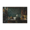 Albert Einstein at Physics Chalkboard — 24×16 Canvas Wall Art — Front Gallery-Wrapped Canvas View