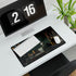 Albert Einstein at Chalkboard Filled — XXL Gaming Desk Mat — Gaming & Workspace Desk Setup View