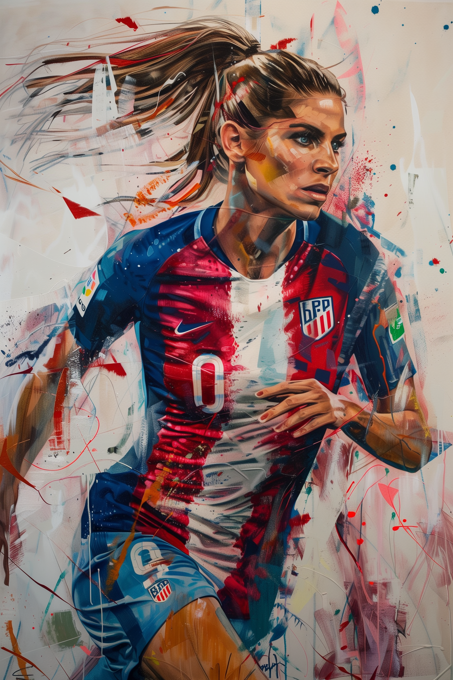 "Alex Morgan's Triumph: A Canvas of Grit and Glory"