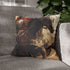Alexander the Great in Battle Armor, — Double-Sided Cushion Cover — Sofa & Armchair Living Room Lifestyle View