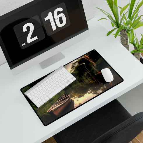 Amazon River — XXL Gaming Desk Mat — Gaming & Workspace Desk Setup View