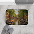 Amsterdam Canals Amsterdam Painting Luxury Memory Foam Bath Mat - Bathroom Lifestyle View
