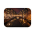 Amsterdam Canals Night — Non-Slip Bath Mat — Top-Down Velvet Microfibre Artwork View