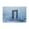 Ancient Door in Middle of Ice — 24×16 Canvas Wall Art — Front Gallery-Wrapped Canvas View