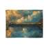 Ancient Key Unlocking the Sky — 50×60 Plush Throw Blanket — Full Flat Artwork View