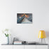Ancient Mountain Split by Lightning — Stretched Canvas Wall Art — Living Room Wall Lifestyle View