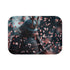 Samurai Warrior Under Falling Cherry Blossoms — 61×43 Memory Foam Bath Mat — Top-Down Velvet Microfibre Artwork View