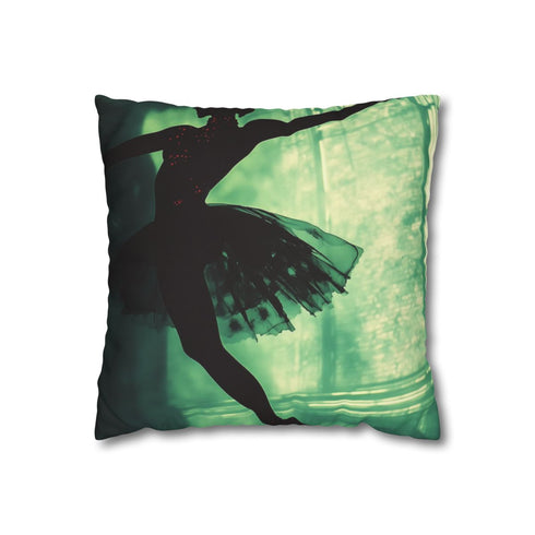 Android Ballerina in Spotlight — 40×40 Cushion Cover — Front 40×40 cm Square Cushion View