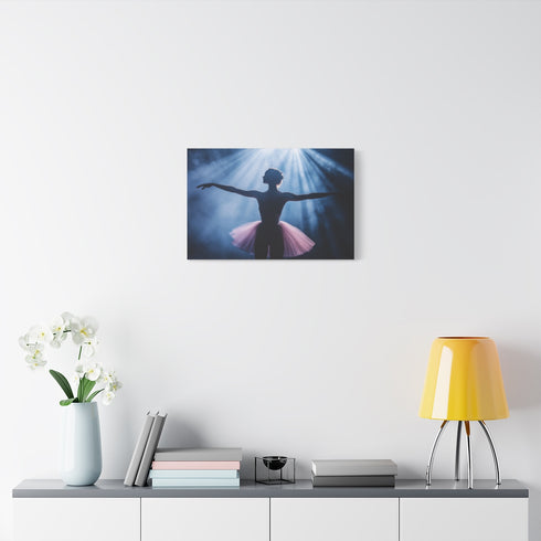 Android Ballerina in Spotlight (Edition II) — 24×16 Canvas Wall Art — Living Room Wall Lifestyle View