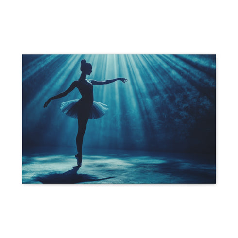 Android Ballerina in Spotlight (Edition III) — 24×16 Canvas Wall Art — Front Gallery-Wrapped Canvas View