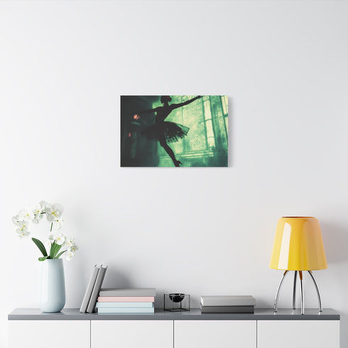 Android Ballerina in Spotlight — Stretched Canvas Wall Art — Living Room Wall Lifestyle View
