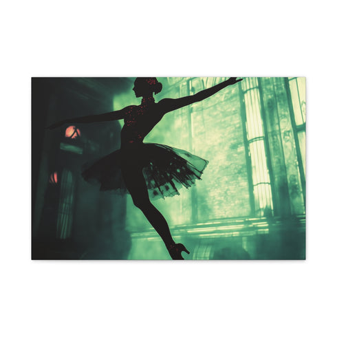 Android Ballerina in Spotlight — 24×16 Canvas Wall Art — Front Gallery-Wrapped Canvas View