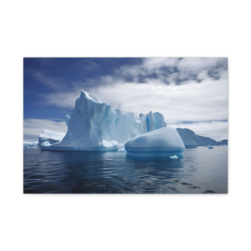 Antarctica Ice — 24×16 Canvas Wall Art — Front Gallery-Wrapped Canvas View