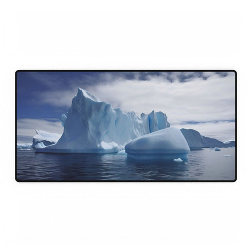 Antarctica Ice — XXL Gaming Desk Mat — Full Top-Down Artwork View