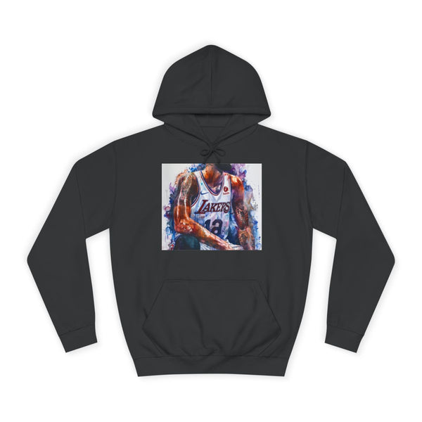 Anthony Davis Watercolor — Heavyweight Graphic Hoodie — Front Heavyweight Fleece Hoodie View